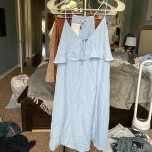Baby blue slip dress